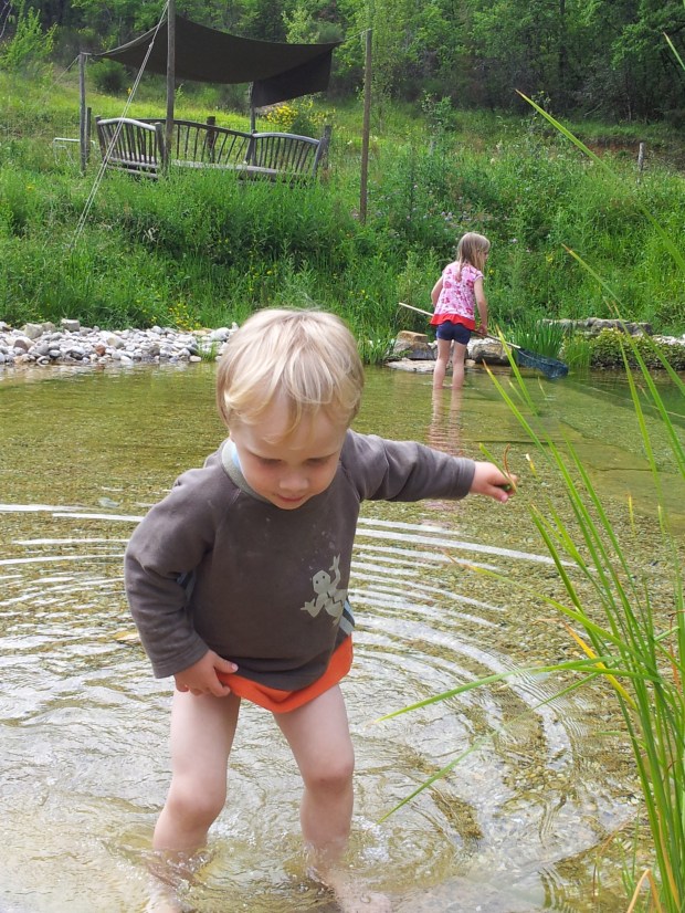 Splashing around at Le Camp