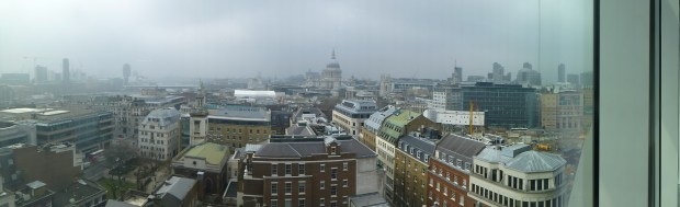 london panorama grey day